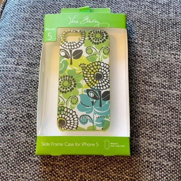 Vera Bradley Lime Up Slide Frame iPhone 5 Case Floral Spring Cute Unique - Picture 1 of 7